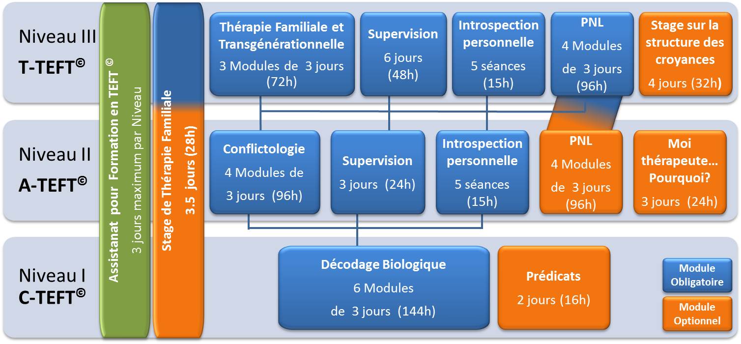 Diagramme des cours théoriques AIMP